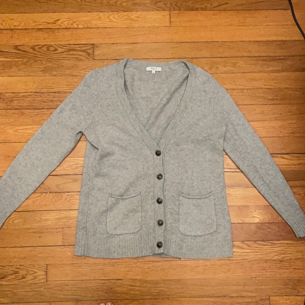 Madewell Wool Grey Cardigan